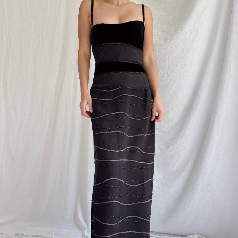 Vintage Floranna Italy Silk and Rayon Gown